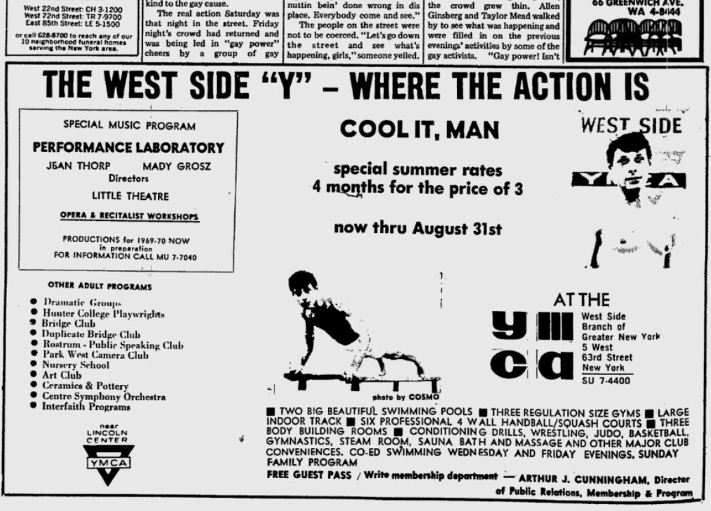 West Side Y ad image
