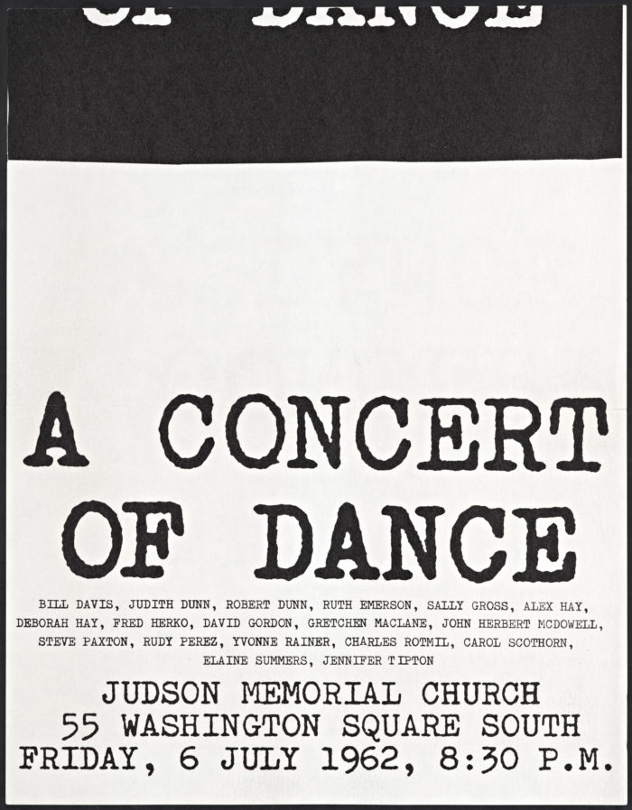 Judson Dance Theater Poster