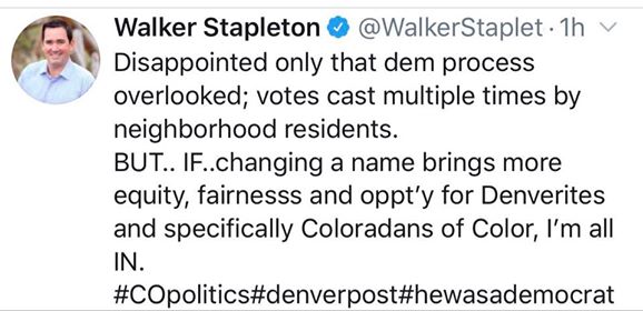 Walker Stapleton Twitter Tweet