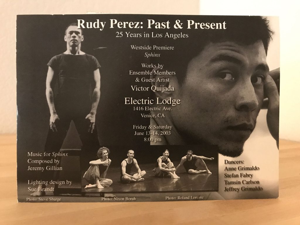 Rudy Perez Postcard 2003