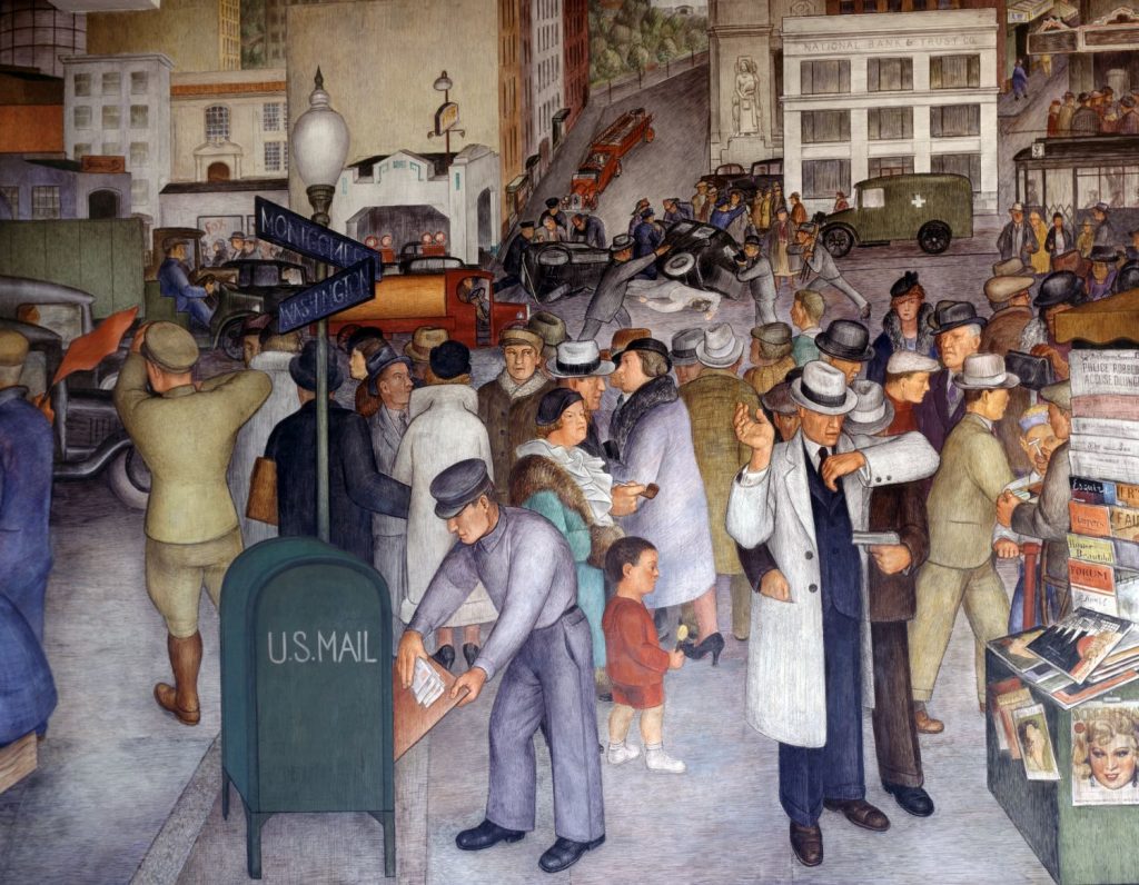 California Life WPA Fresco at Coit Tower
