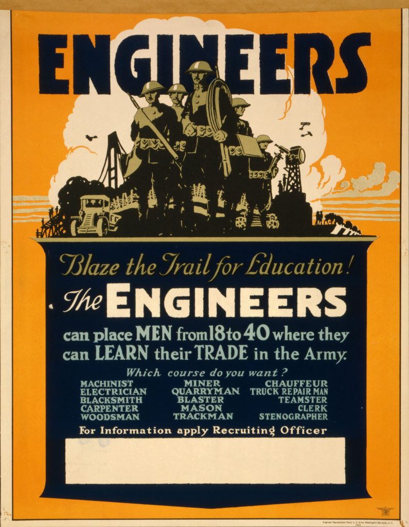 Engineers Military Recruitment Poster